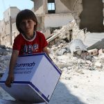 A child in East Aleppo